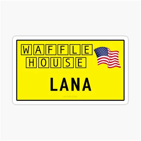 lana del rey waffle house name tag